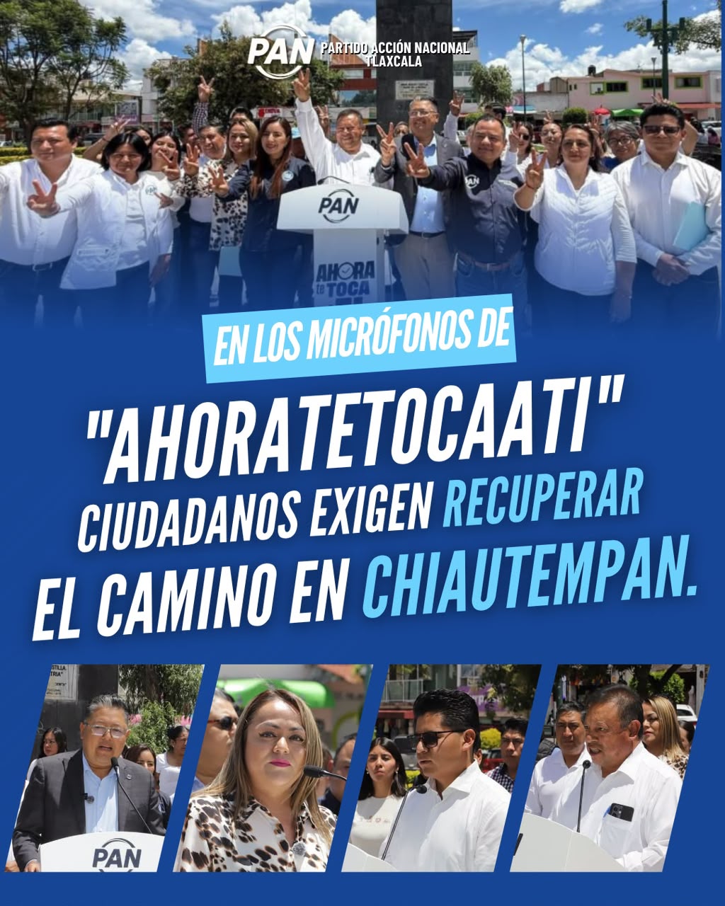 Desde la plaza pública, Chiautempan alza la voz por seguridad, honestidad y oportunidades